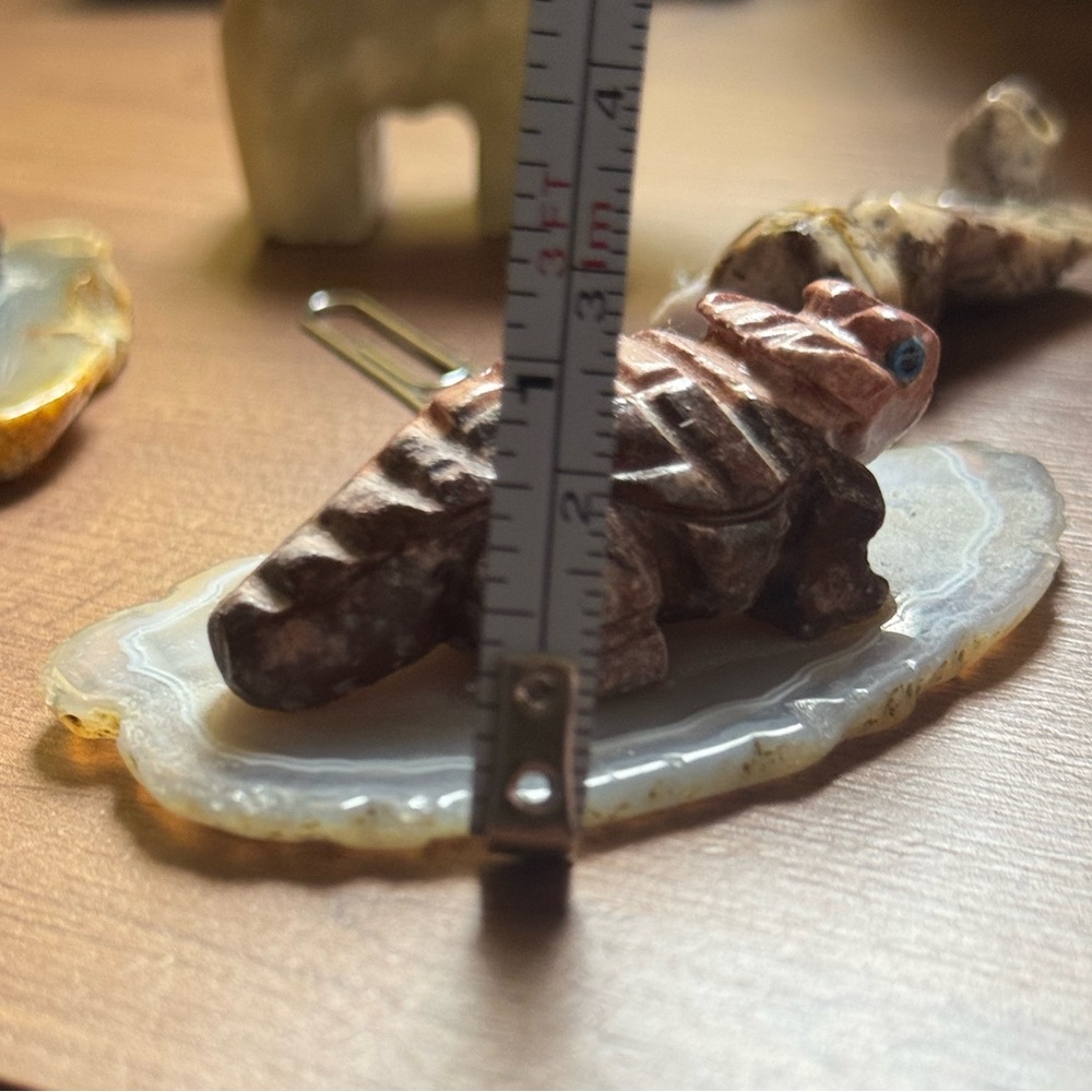 4pc Stone Animal Set - Picture 16 of 16